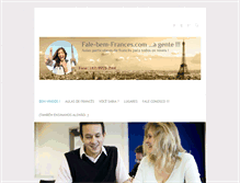 Tablet Screenshot of fale-bem-frances.com
